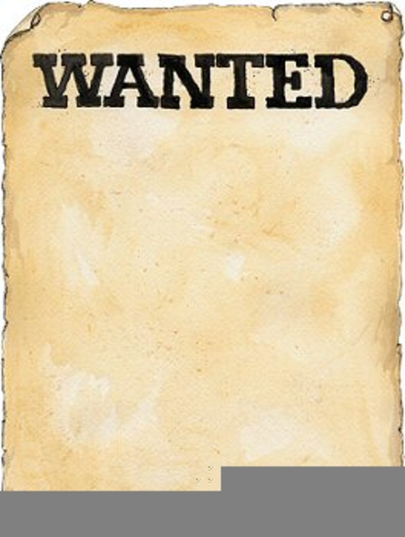 Download Free png Blank Wanted Poster Clipart.