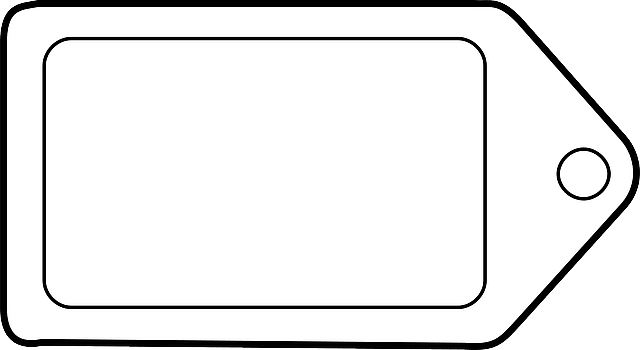 Blank Price Tag Template vector. Free download..