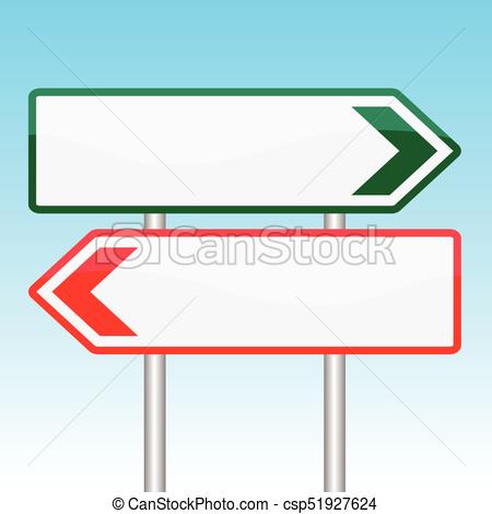 Blank Road Signs Board on white Background.
