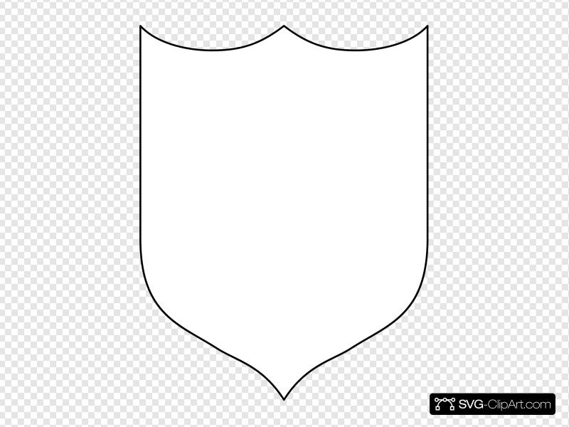 Blank Shield Clip art, Icon and SVG.