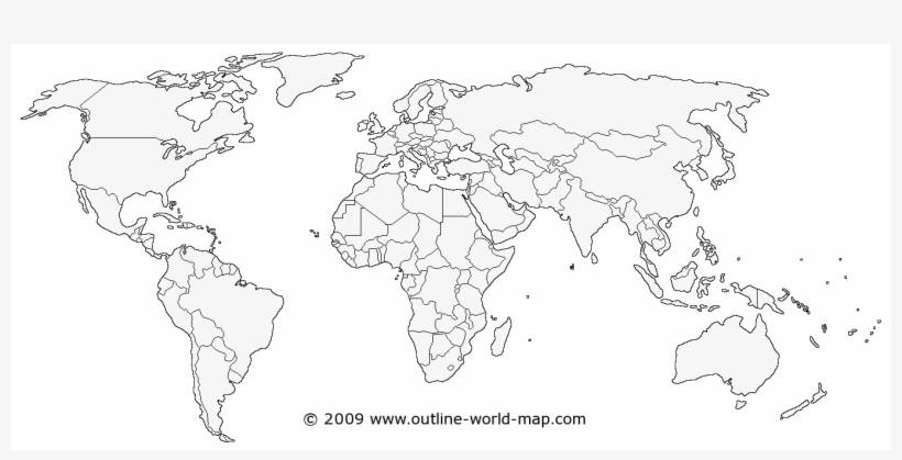 Blank World Map Clipart 9 
