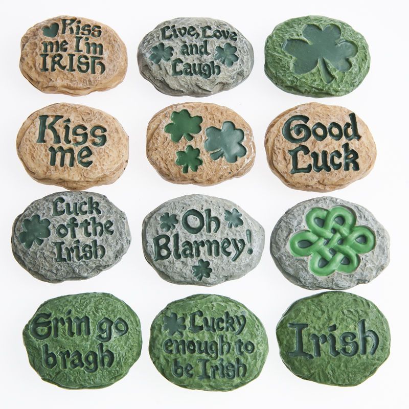 Irish Blarney Stones are perfect St. Pat\'s Day decorations.