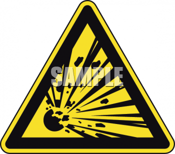 Safety Triangle for Blast Area.