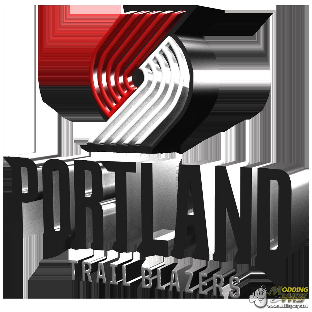 Portland Trail Blazers new Logo in 3D.