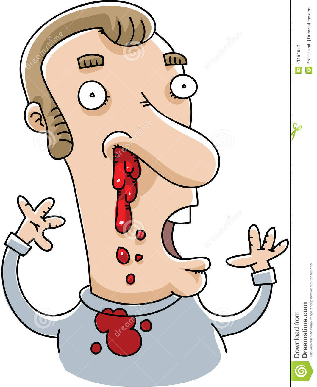 Nose Bleed Clipart.