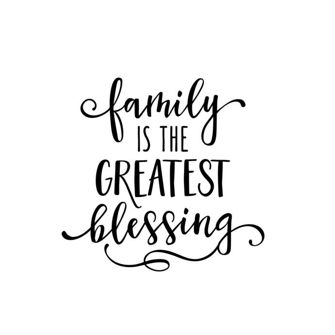 Family is the Greatest blessing Graphics SVG Dxf EPS Png Cdr Ai Pdf Vector  Art Clipart instant download Digital Cut Print File.