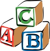 Stacked Block Letters Clipart.