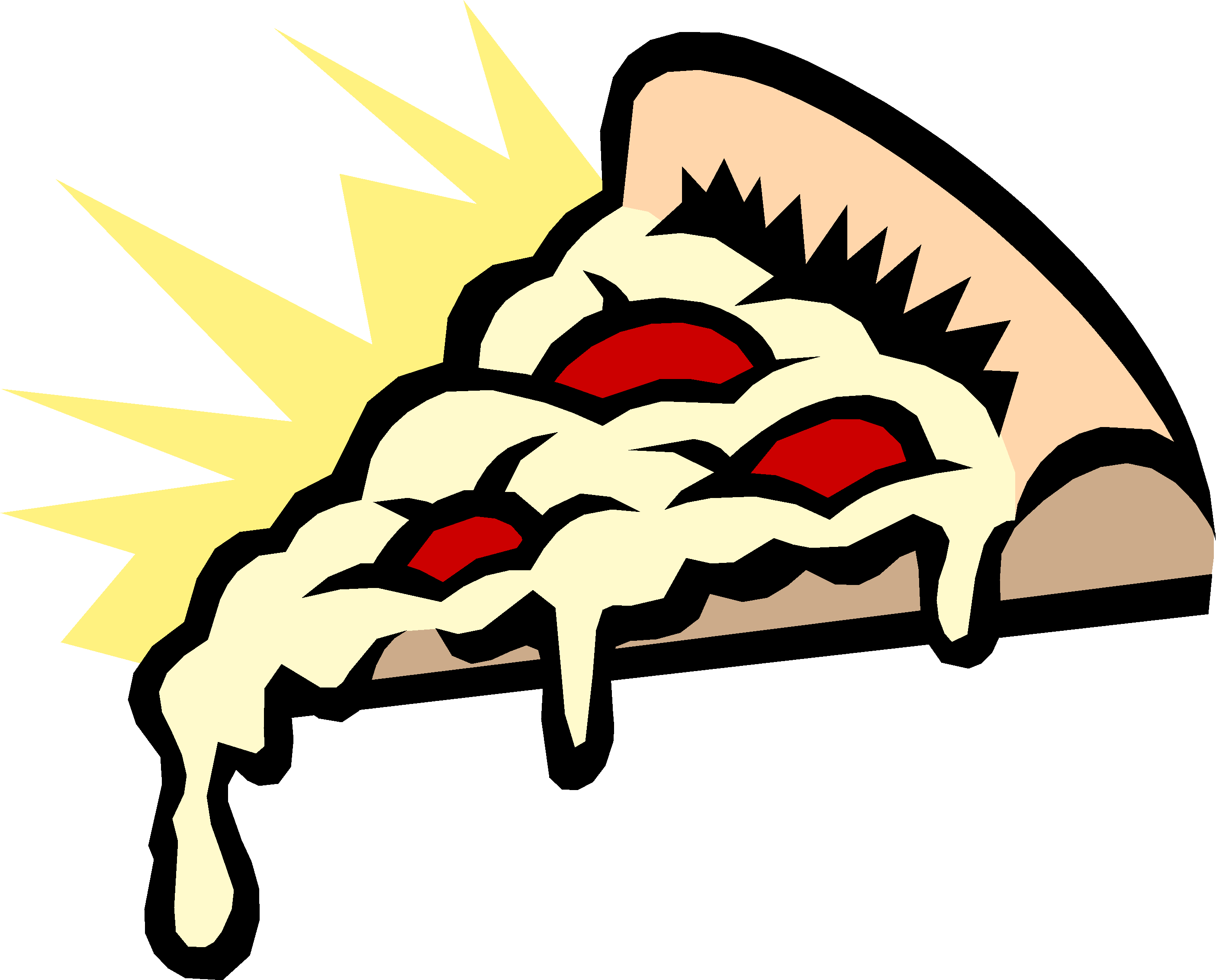 Pizza My Favorite Food Clipart.