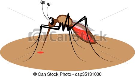 Vector Clipart of Blood sucking Insect csp35131000.