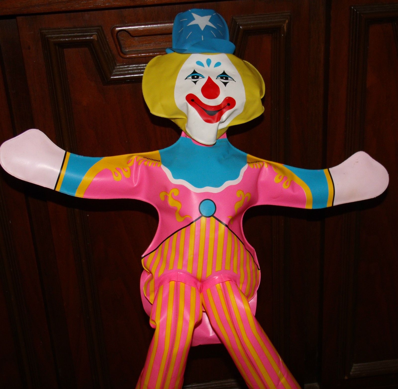 creepy Vintage Clown blow up doll.
