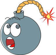 Bomb Blowing Up Clipart.