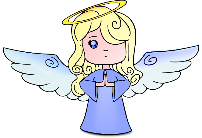 Blue Angel PNG Clipart.