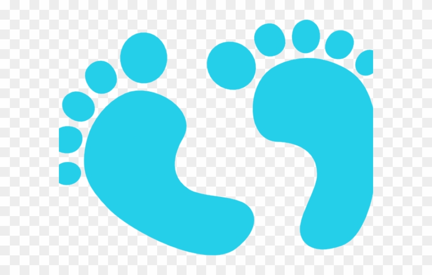 Footprints Clipart Baby Boy.