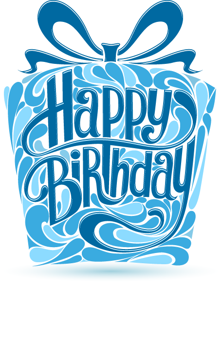 Blue Birthday Background PNG