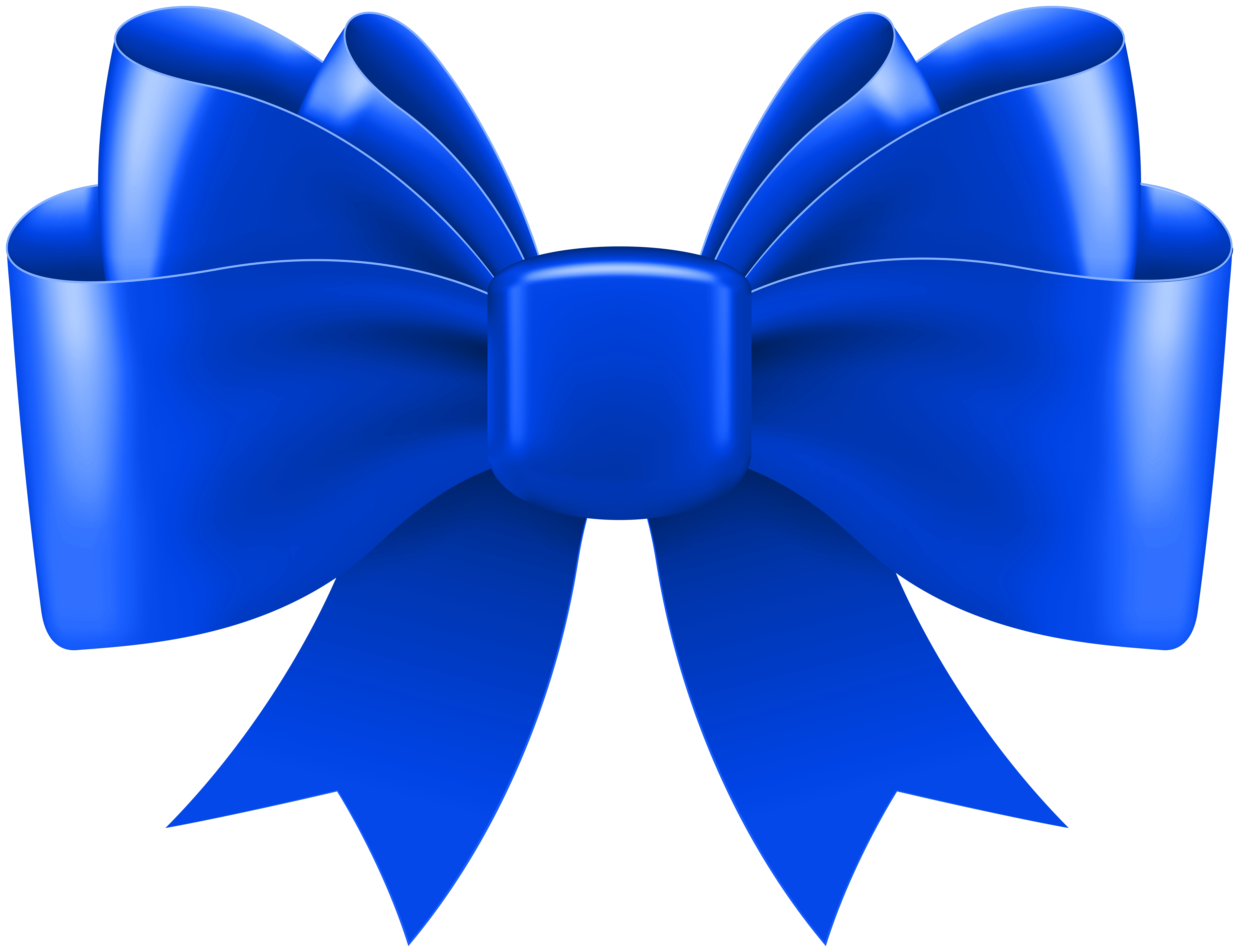 Big Blue Bow Hair Clip - wide 5