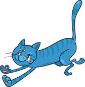 2,605 blue cat clip art images.