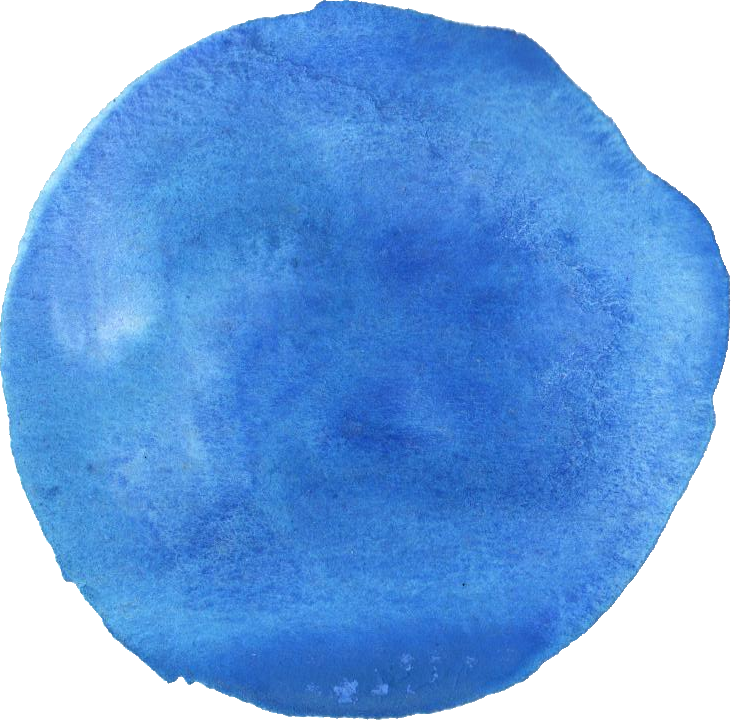 6 Blue Watercolor Circle (PNG Transparent).