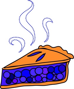 Blueberry cake clipart.