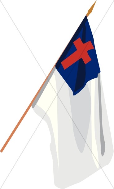 Red White and Blue Cross Flag.