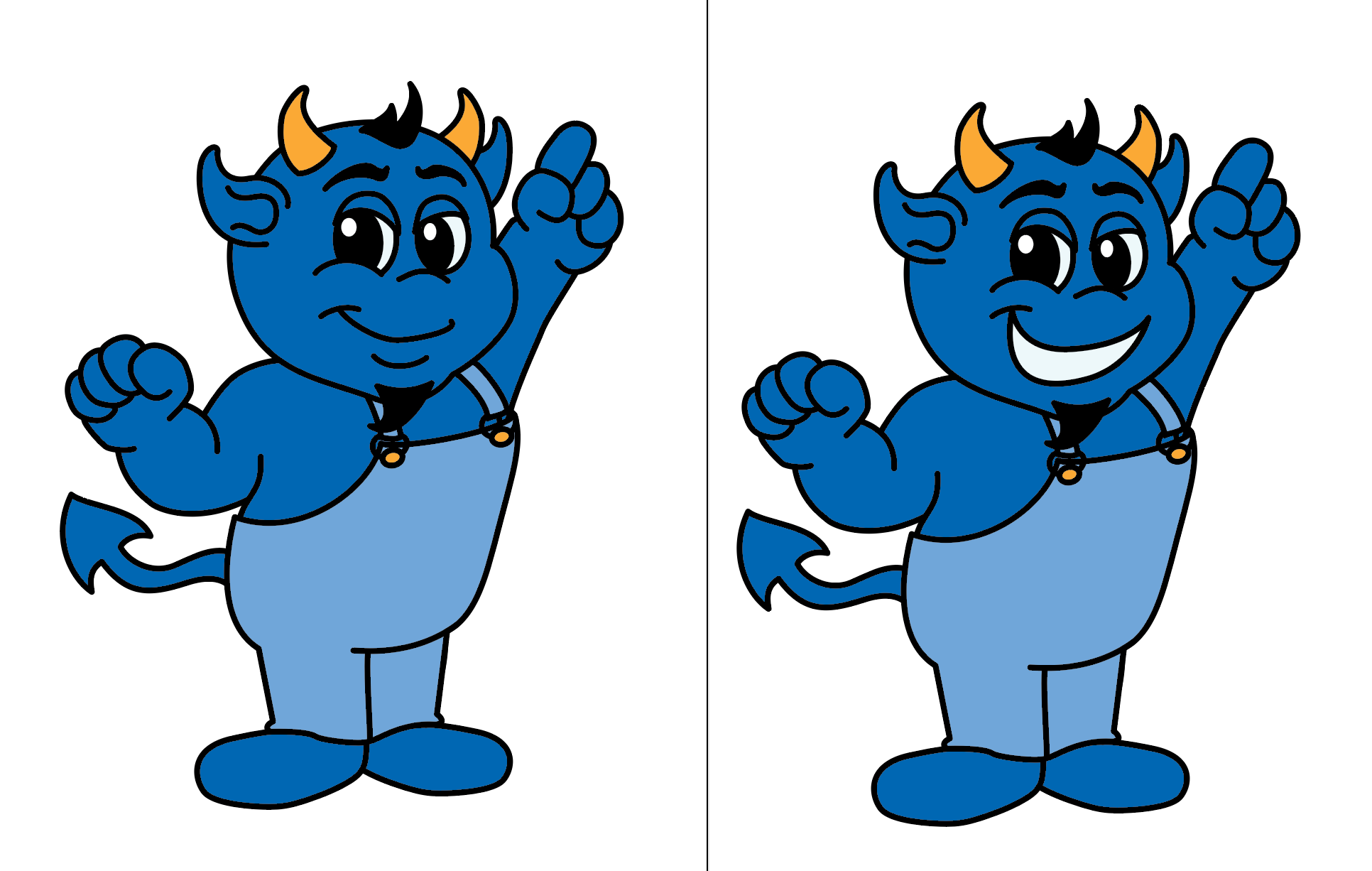 Blue Devil Clip Art.