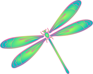 Blue Dragonfly Clipart.