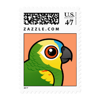 Blue Fronted Amazon Postage Stamps.