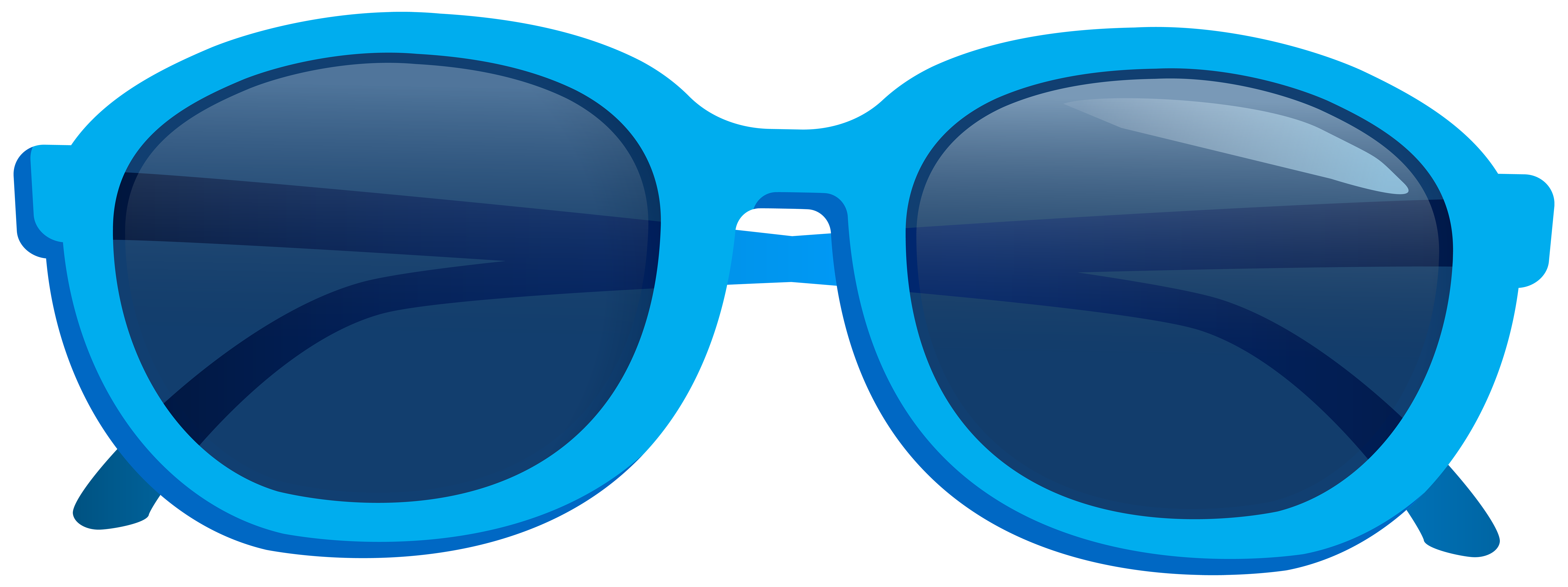 Blue Sunglasses PNG Clipart Image.