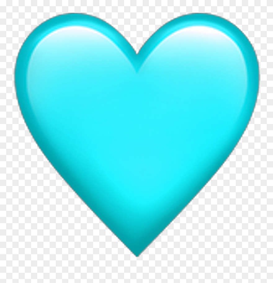 Teal Heart Emoji Transparentbackground Teal Heart Emoji.