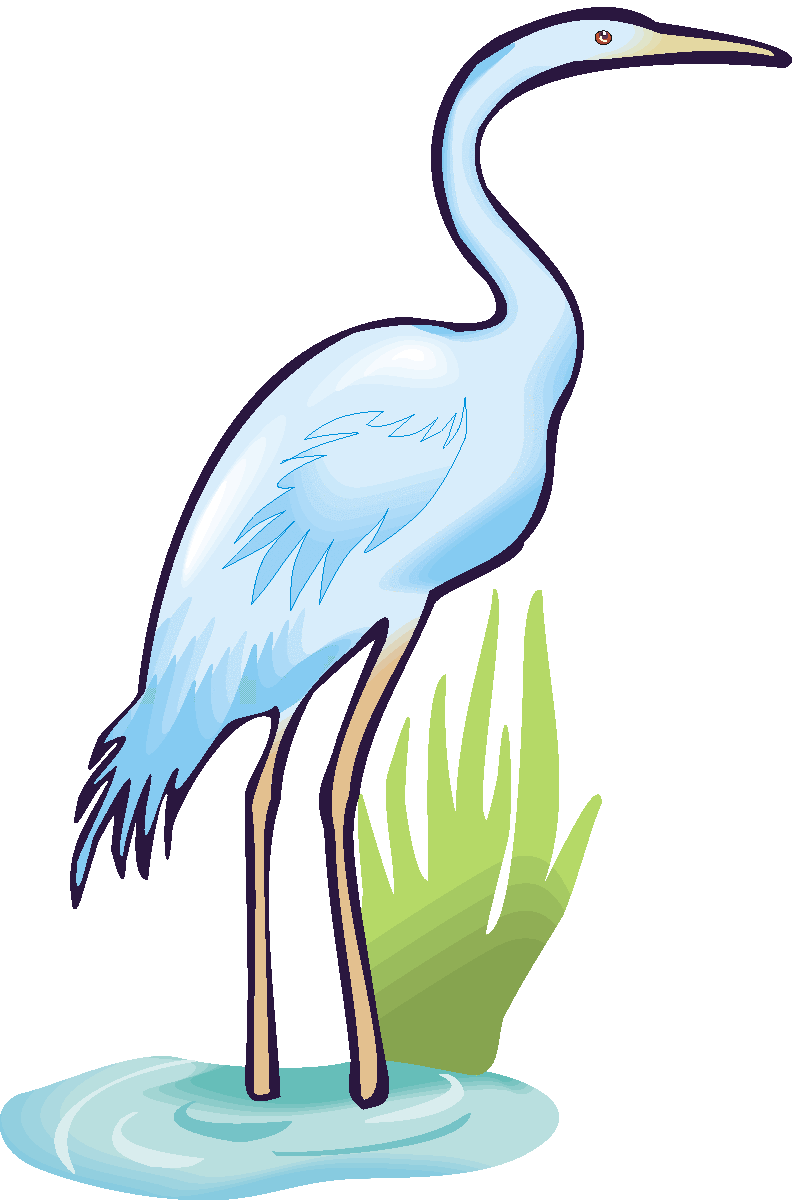 Free Heron Clipart.