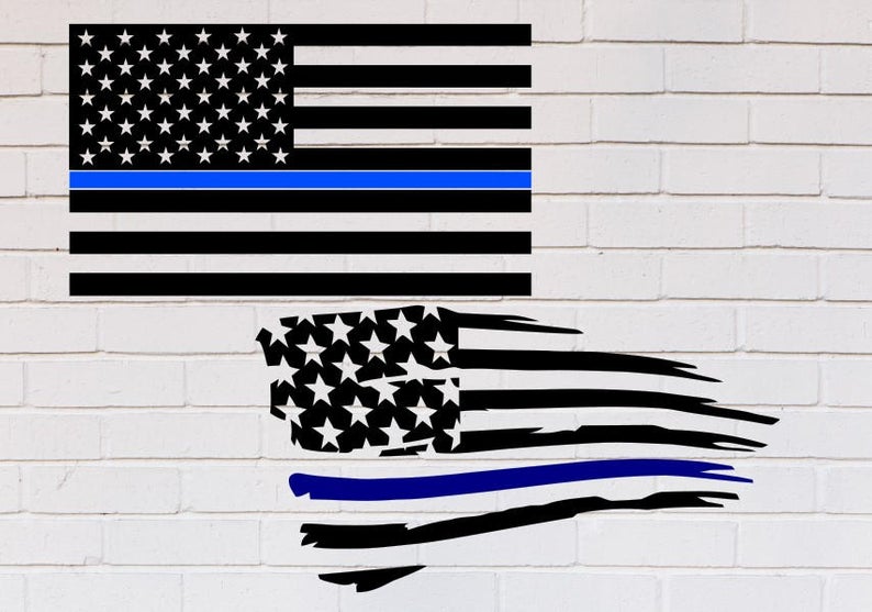 American flag Thin blue line svg, Back the blue svg, Blue lives matter svg,  Distressed svg, Police svg, SVG, DXF, eps, png, pdf, Shirt.