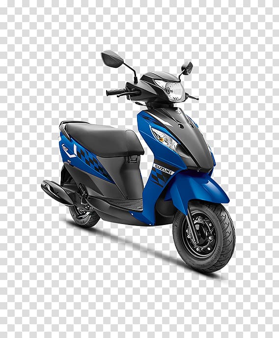 Suzuki Let\'s Scooter Bajaj Auto Motorcycle, blue motorcycle.