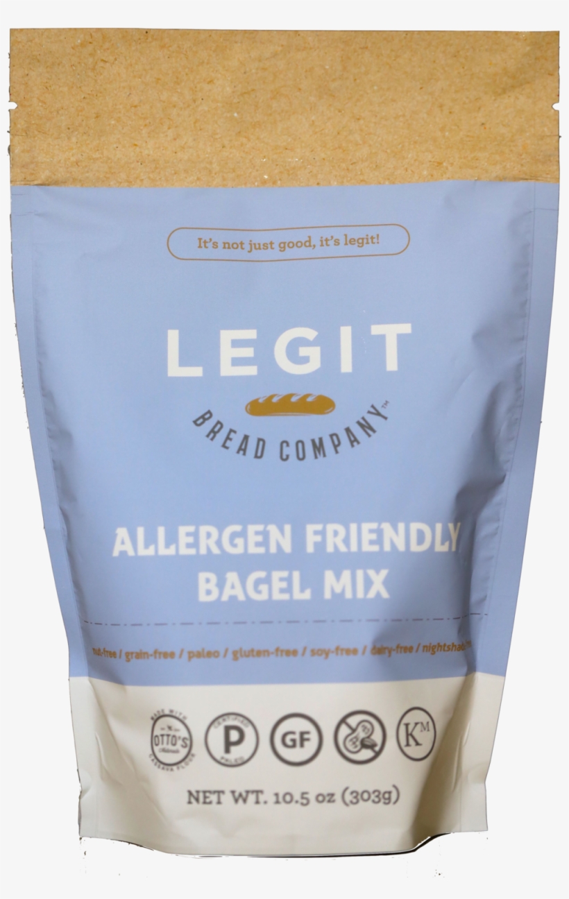 Legit Bread Allergen Friendly Bagel Mix Front.