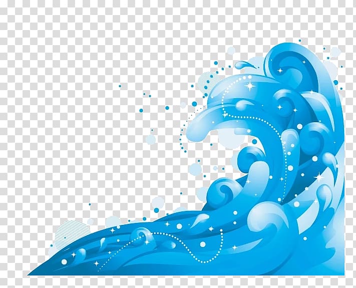 Blue ocean wave , Wave , Blue waves transparent background.