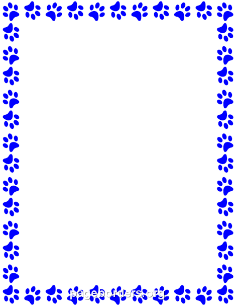 blue paw print border clipart 20 free Cliparts | Download images on