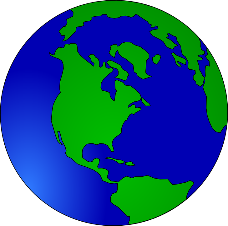 Free vector graphic: Globe, World, Earth, Continents.