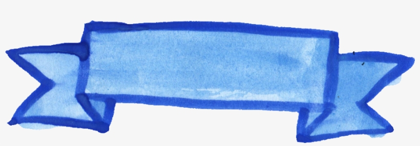 Ribbon Blue Png.