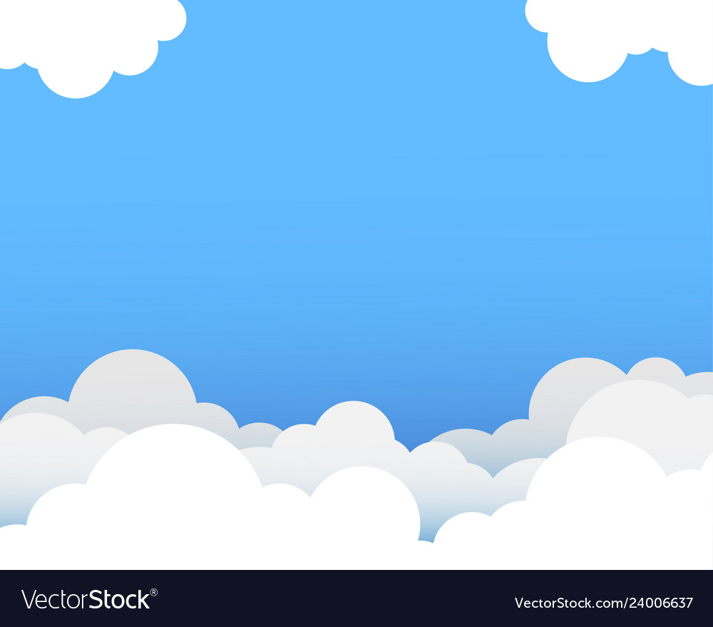 Cloud with blue sky background.