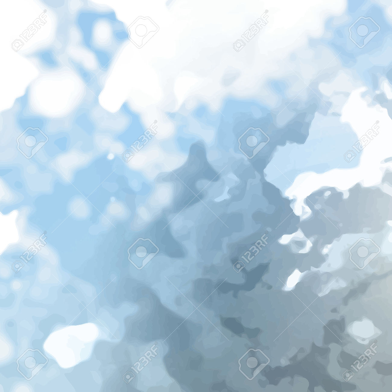 Abstract Background Texture With Blue Strokes Of Paint. Painted.