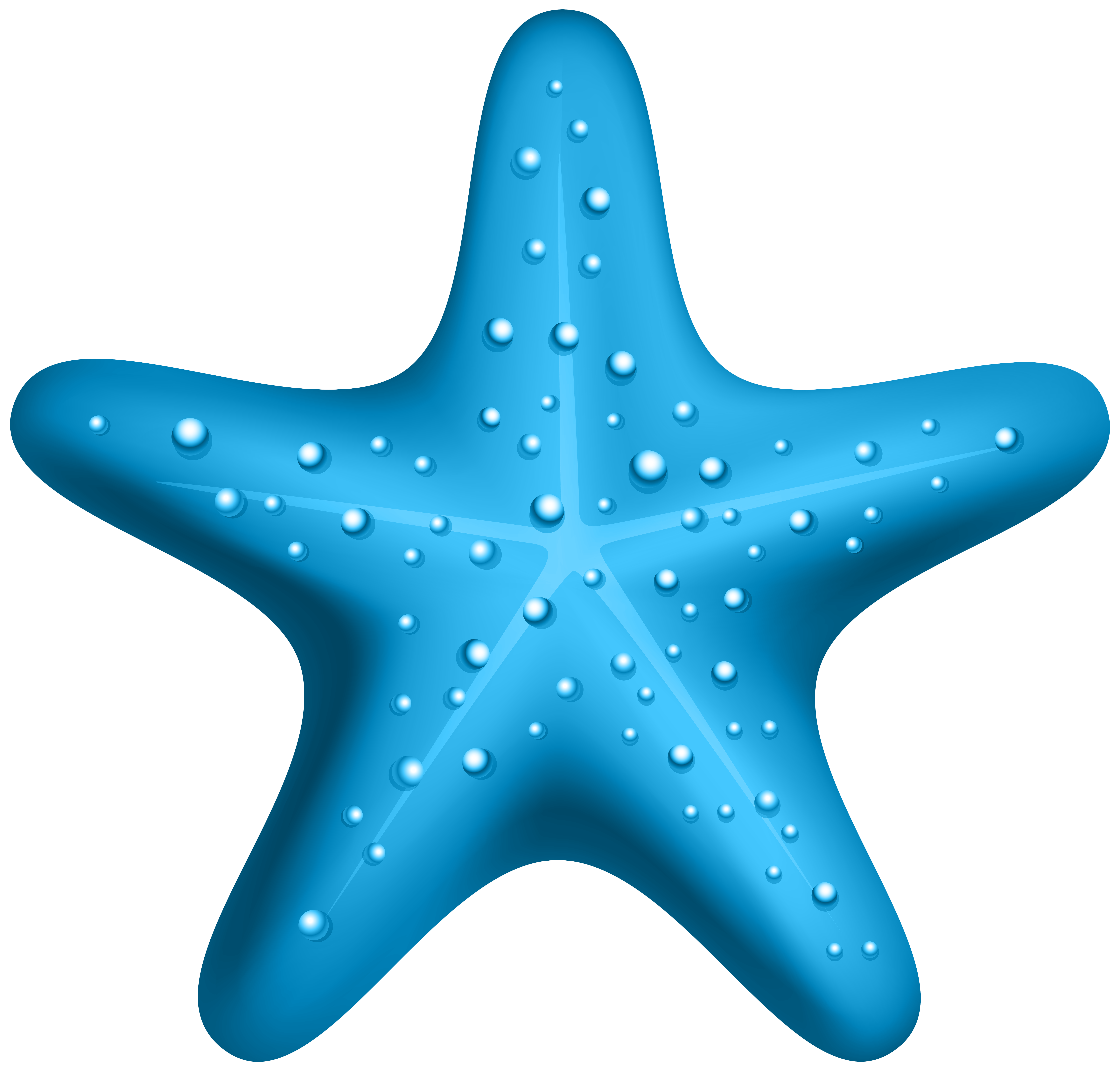Blue Starfish PNG Clipart.