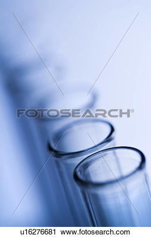 Stock Photography of Test tubes with blue tint. u16276681.