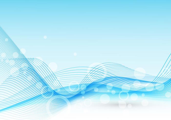 Abstract Light Blue Wave Vector.