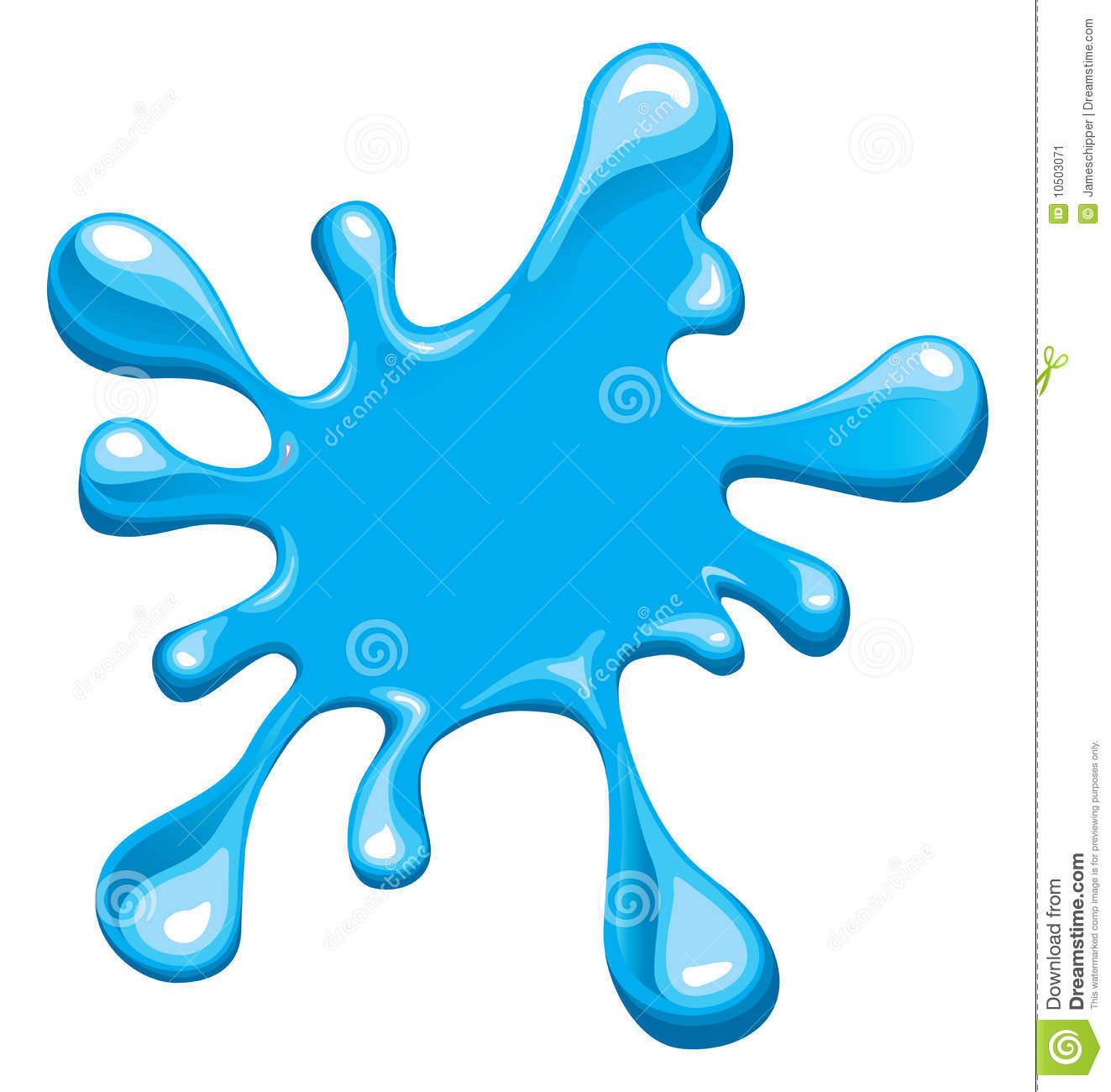 Blue Water Clipart.