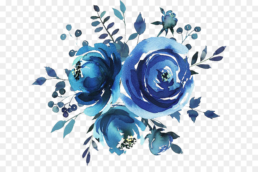 blue watercolor flowers png 20 free Cliparts | Download images on