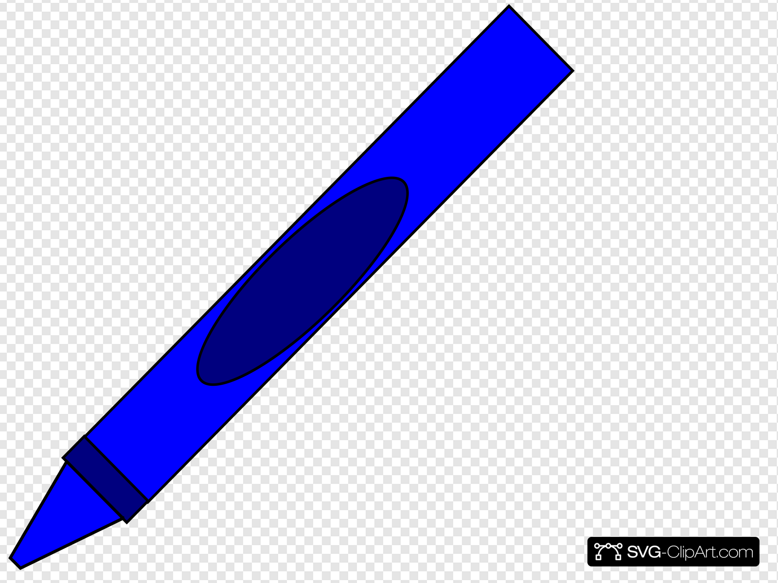 Totetude Blue Crayon Clip art, Icon and SVG.