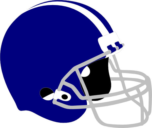 Blue football helmet clip art.