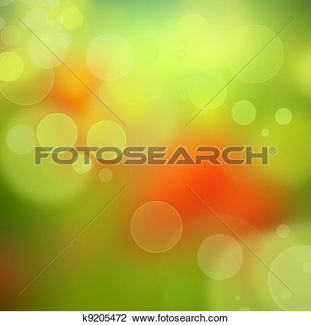 Clip Art of Abstract color background with blurred circles in.
