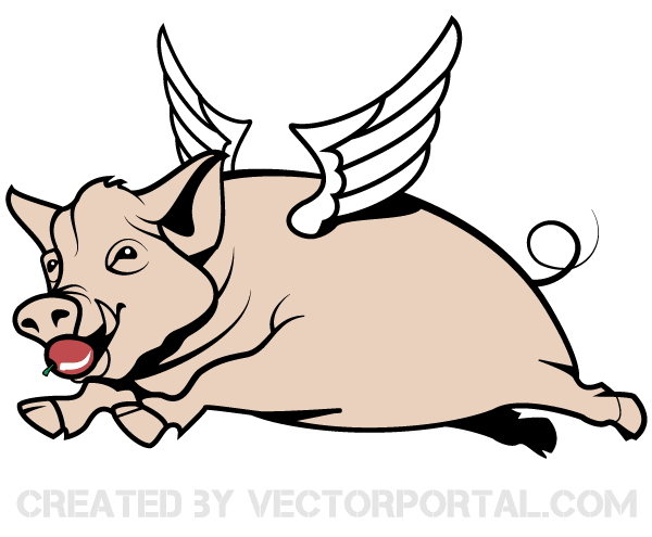 Pig Head Vector Art.