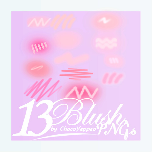 PNG PACK] Cheek Blush Pink PNG by ChocoYeppeo on DeviantArt.