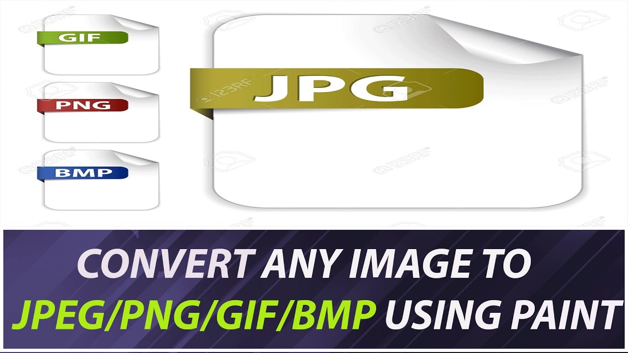 Convert Any image To jpg/png/gif/bmp Using Paint.