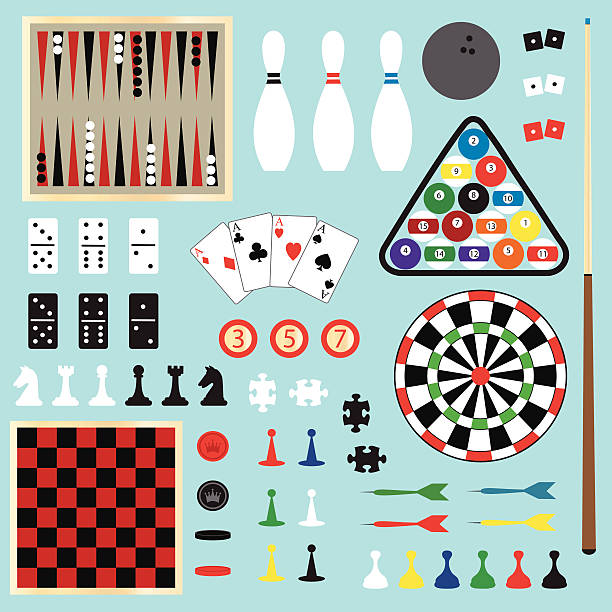 Best Board Game Pieces Illustrations, Royalty.